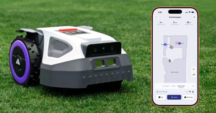 Robotická sekačka Anthbot M9 ovládaná z iPhonu