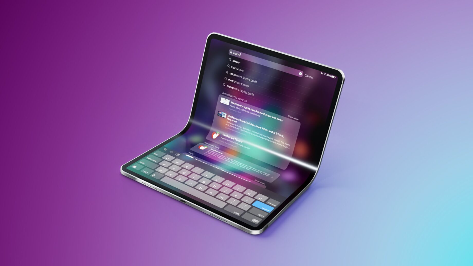 Skládací iPad a iPhone Ultra s bezpřehybovým pantem