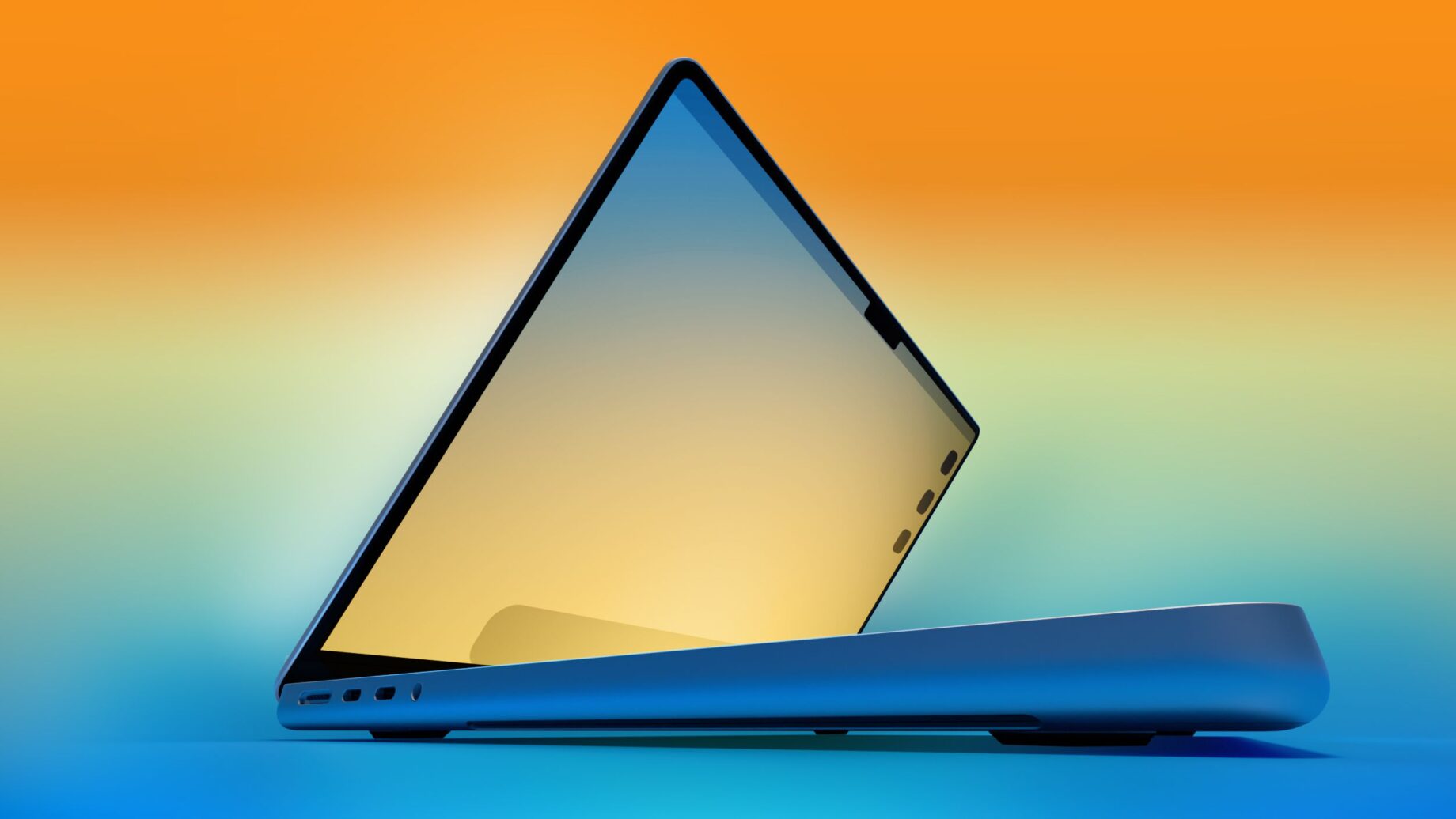 MacBook Pro s OLED displejem a výrobní linka panelů