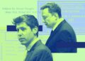 Elon Musk a Sam Altman při sporu o OpenAI