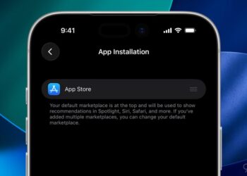 iPhone s nastavením pro alternativní obchody s aplikacemi v iOS 26.5