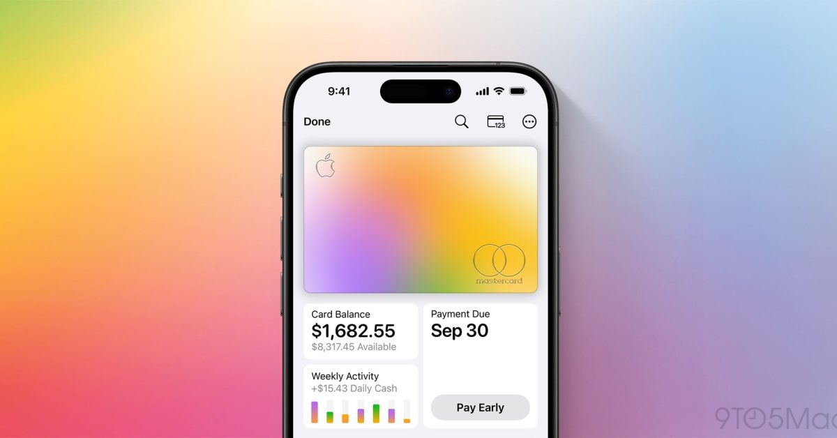 AirPods Pro 3 vedle Apple Card