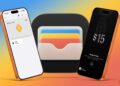 Apple Wallet na iPhonu s kartami a klíči