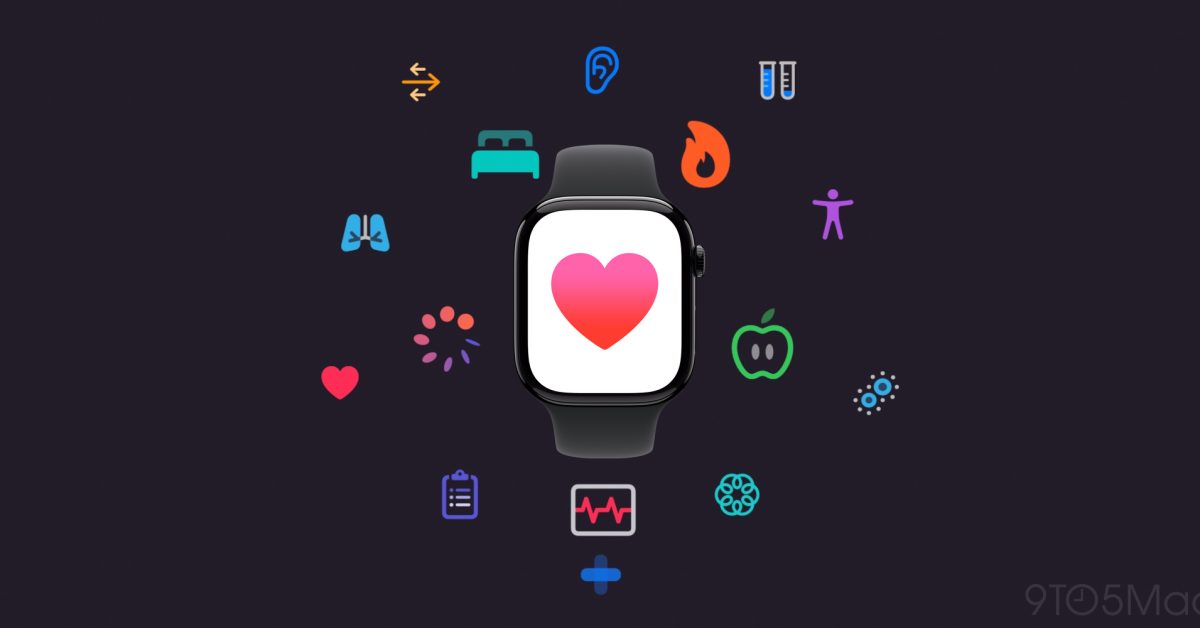 Apple Watch na zápěstí s důrazem na měření glukózy