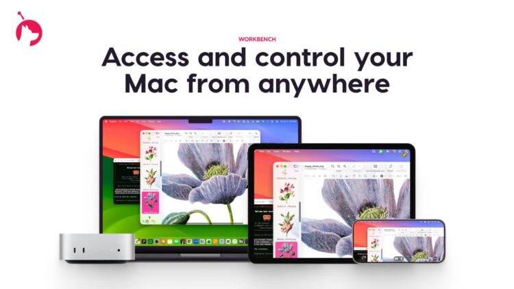 Mac mini s aplikací Astropad Workbench pro AI agenty