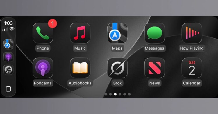Grok Voice mode v Apple CarPlay