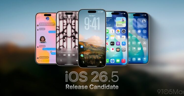 iPhone s oznámením iOS 26.5 RC