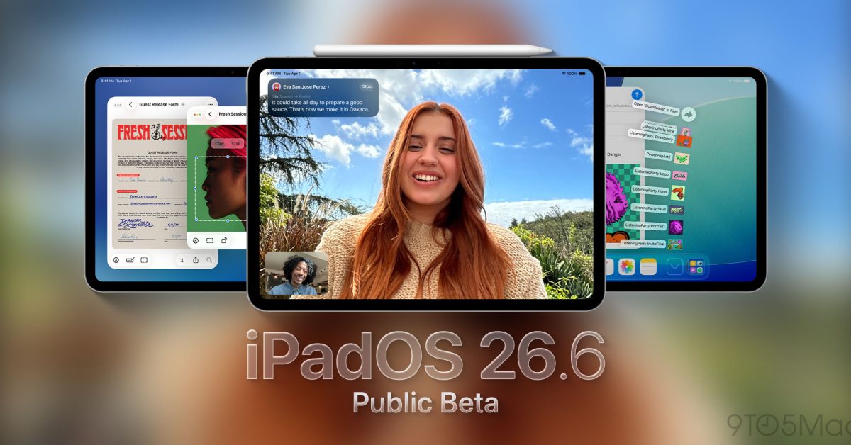 Veřejná beta iPadOS 26.6 na iPadu