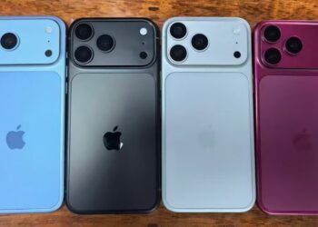 Makety iPhonu 18 Pro v různých barvách