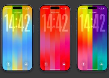 Nová barevná tapeta Pride Luminance na iPhonu