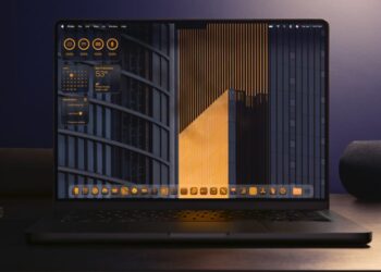 MacBook s upozorněním na bezpečnostní zranitelnost macOS