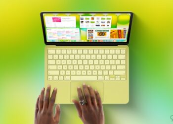 MacBook Neo s čipem A18 Pro a logem Apple