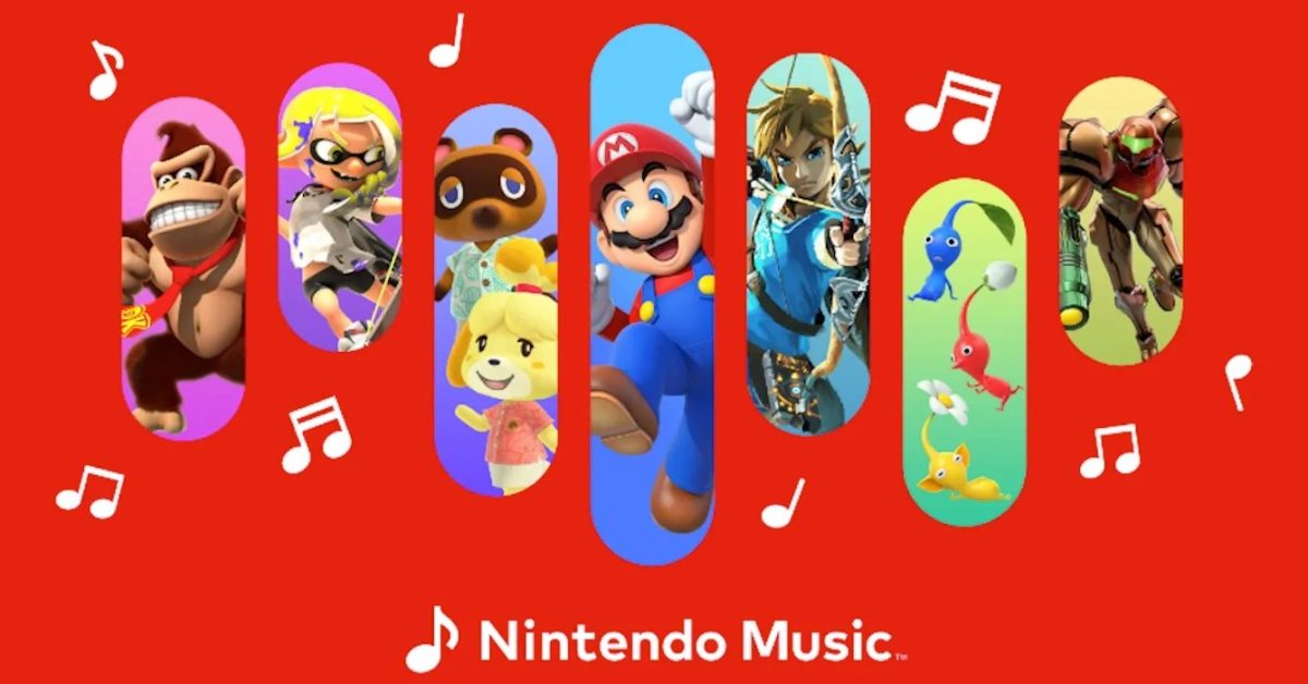 Nintendo Music v CarPlay na displeji auta