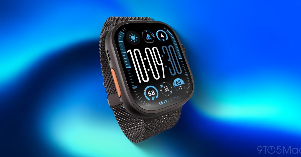 Apple Watch na zápěstí s grafem růstu prodejů