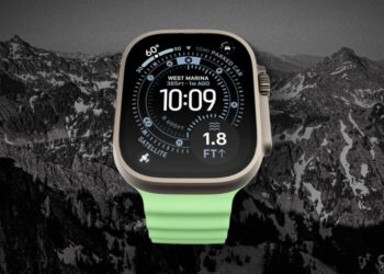 Apple Watch Ultra na zápěstí s důrazem na zdraví a výdrž