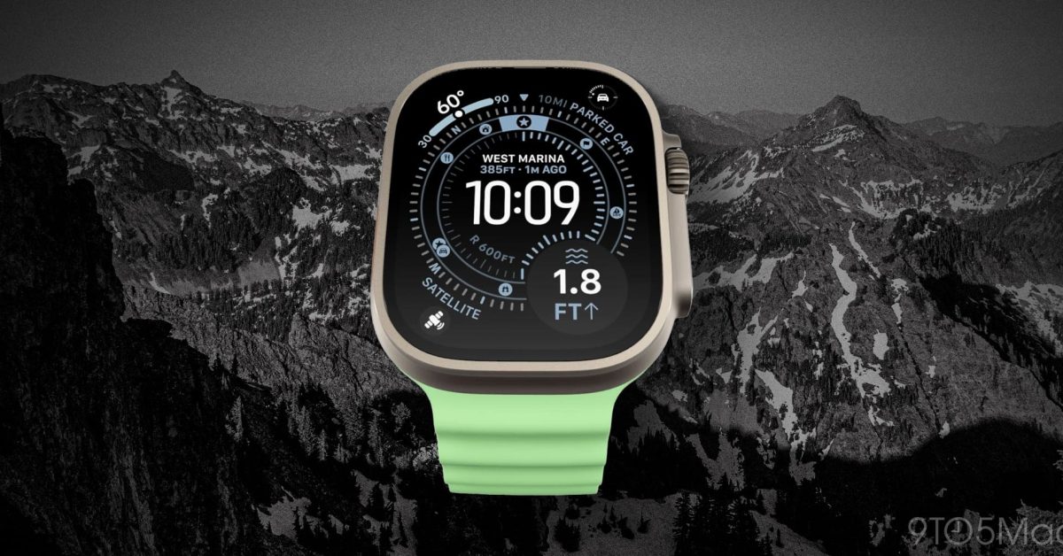 Apple Watch Ultra na zápěstí s důrazem na zdraví a výdrž