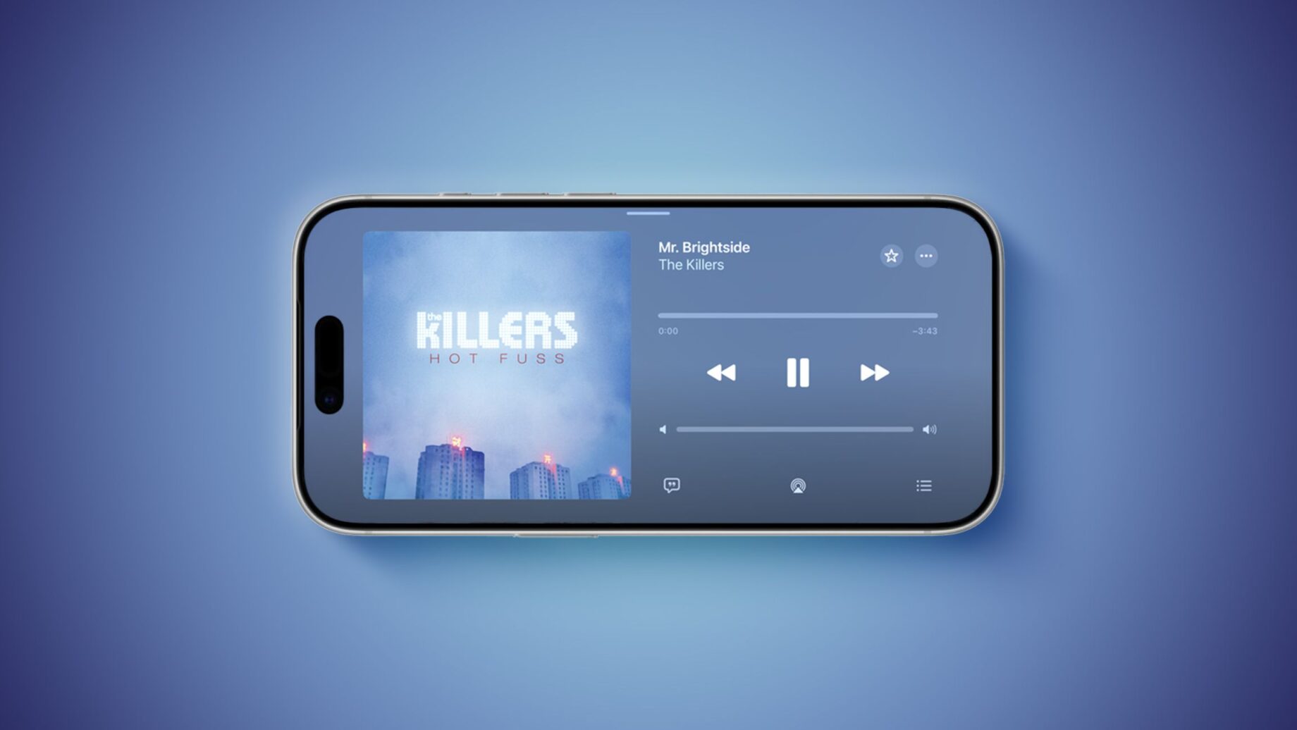 iPhone v režimu na šířku s iOS 27