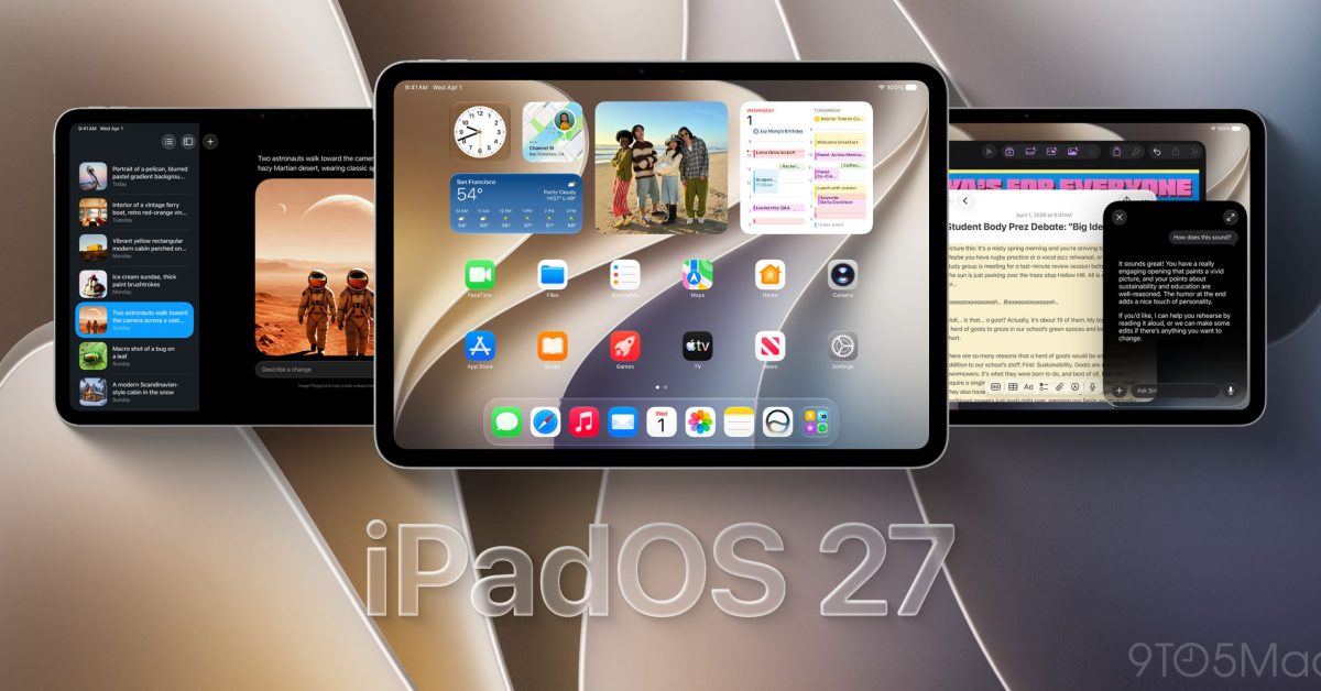 iPad Pro a iPadOS 27 beta na vývojářském webu Apple