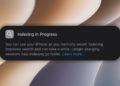 iPhone s hláškou o indexaci v iOS 27
