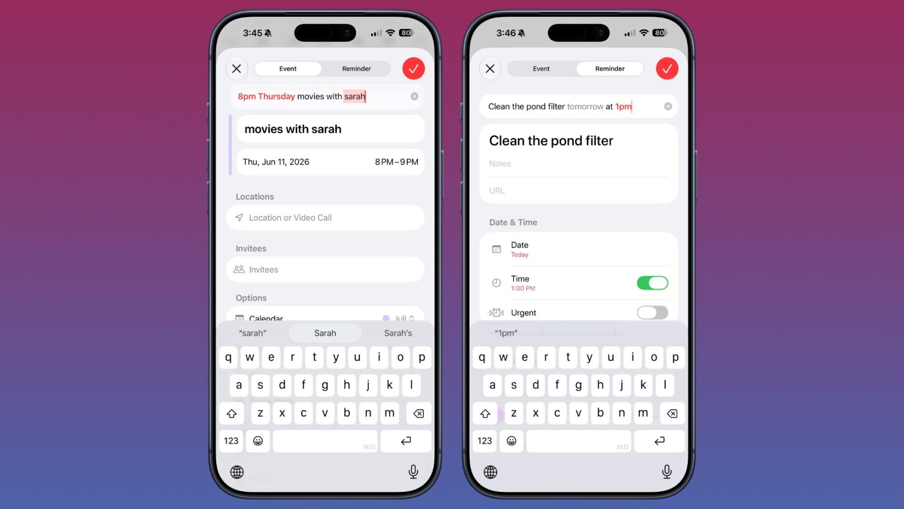 Kalendář a Připomínky v iOS 27 s podporou AI