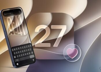 iPhone s novými funkcemi iOS 27 pro Siri, Zprávy a Kalendář