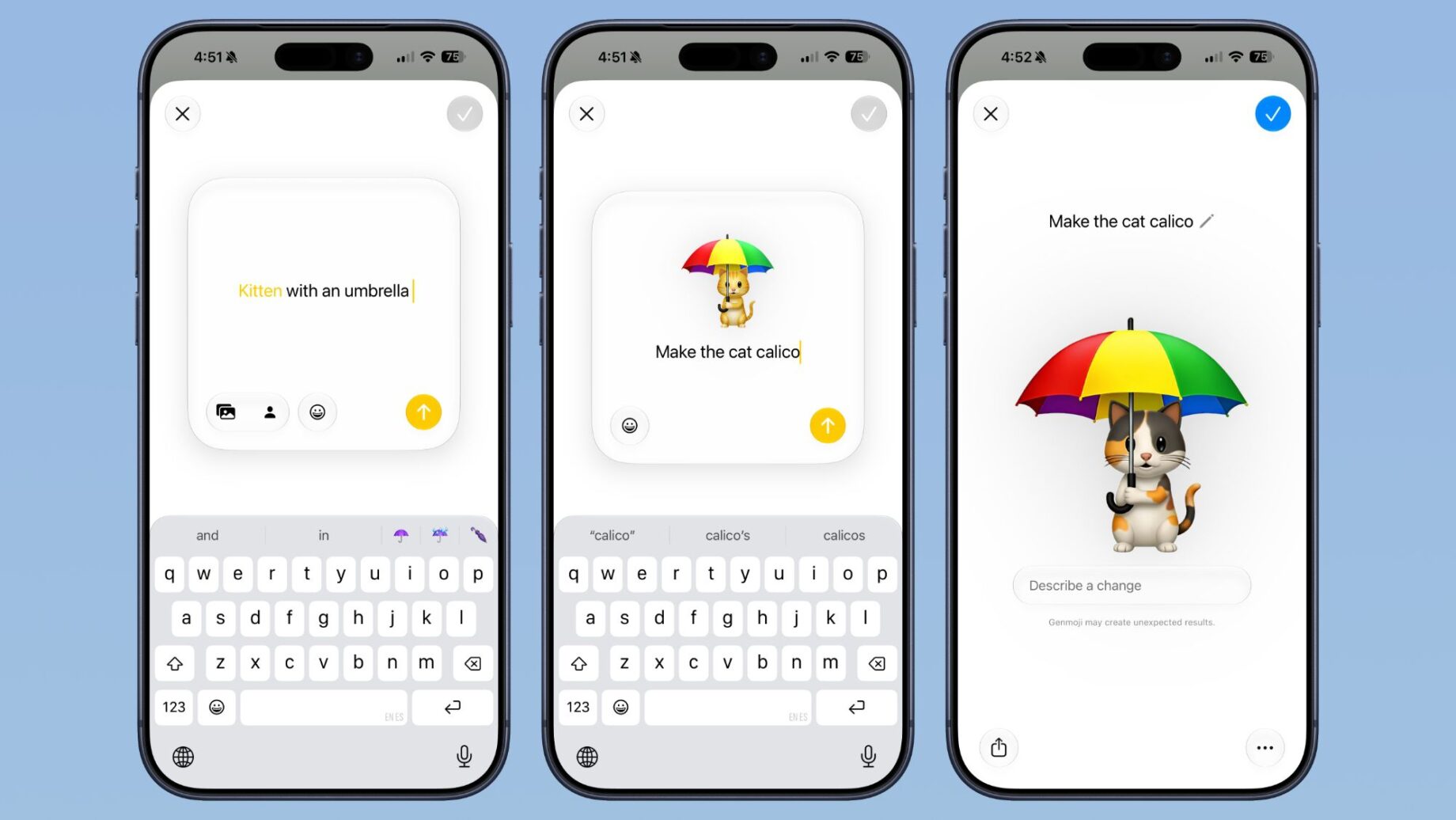 Přepracované Genmoji v iOS 27