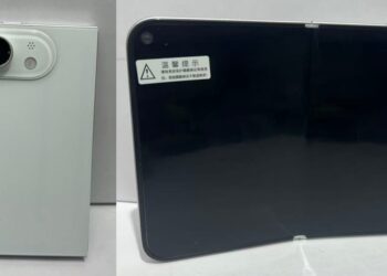 Makety skládacího iPhonu Fold s dvěma displeji