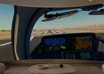Apple Vision Pro s aplikací Let’s Go Fly! pro 3D let