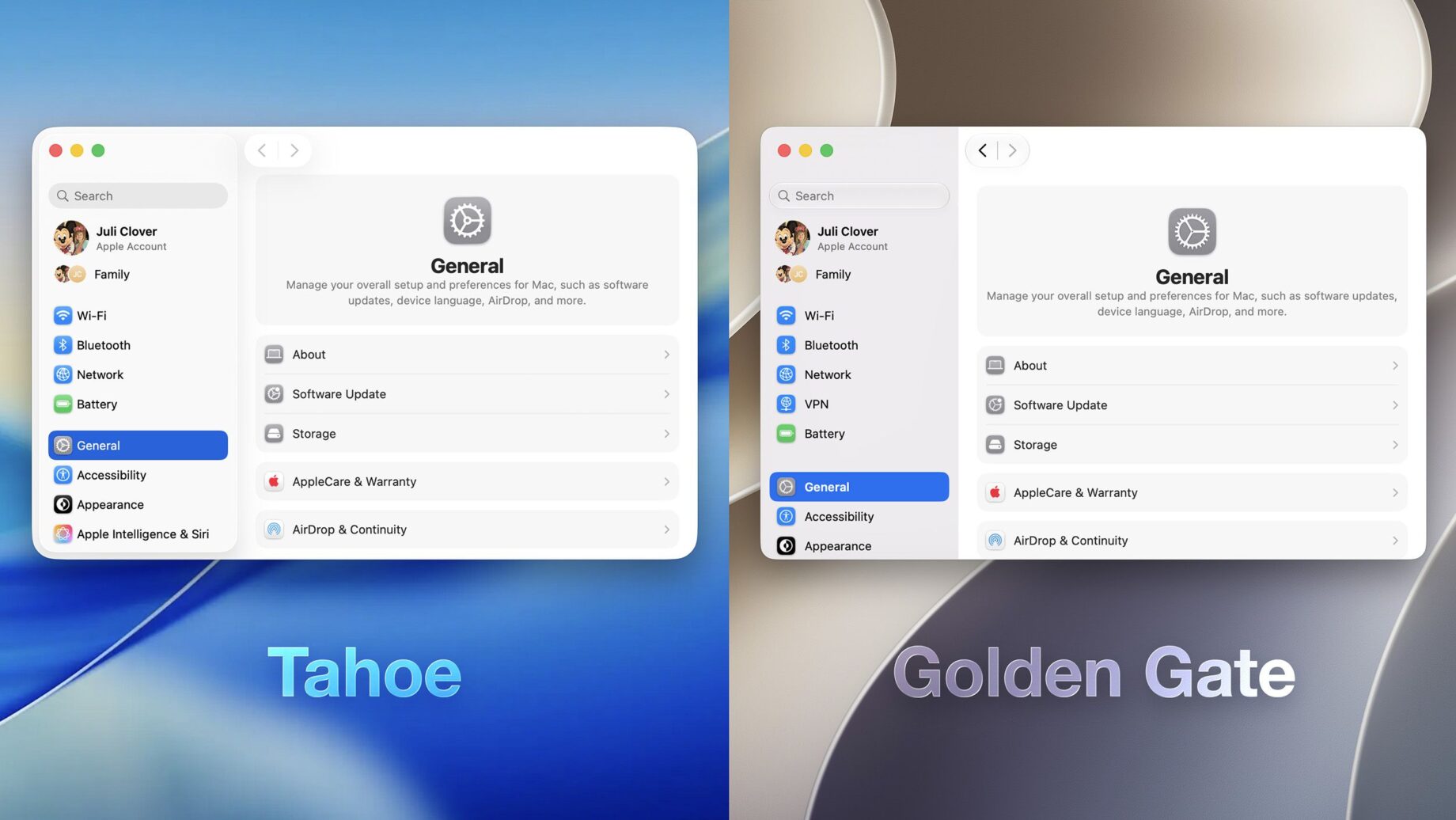 macOS Golden Gate a úpravy Liquid Glass na Macu
