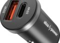 Autonabíječka AlzaPower Car Charger P100 v černém provedení