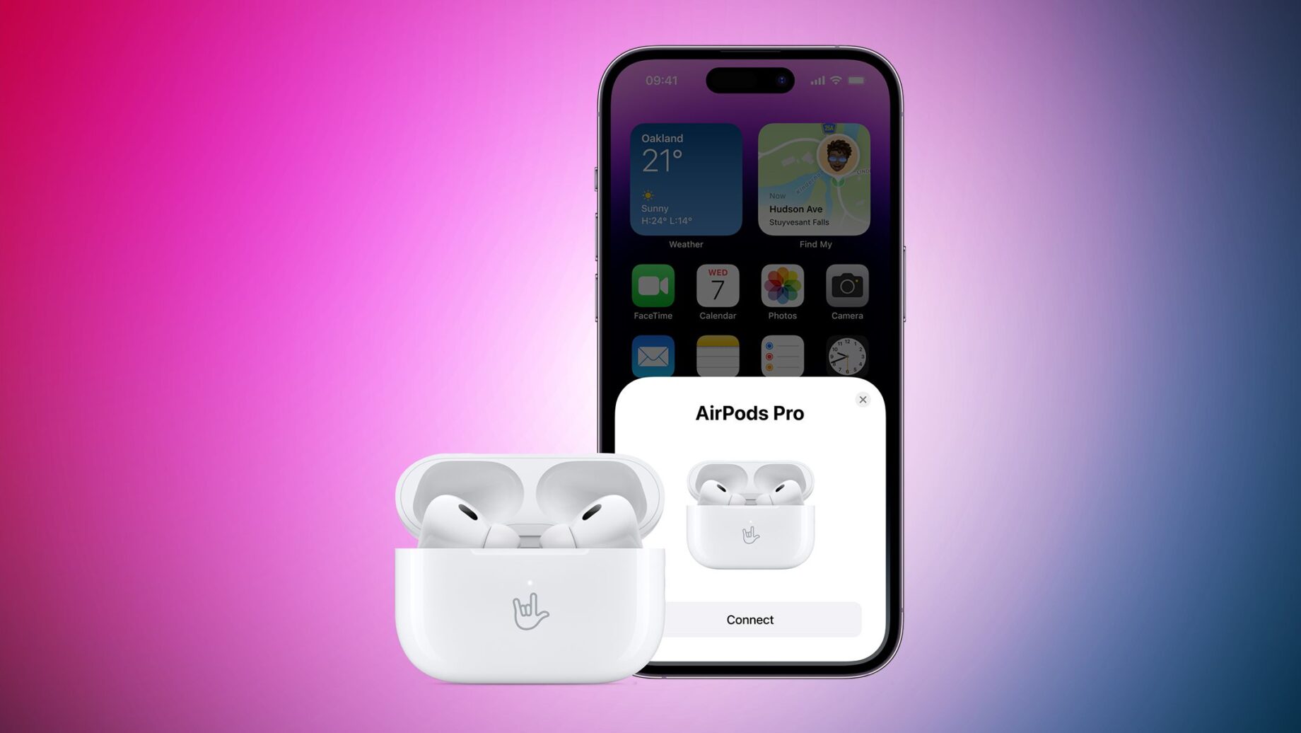Brýle Meta a iPhone na stole