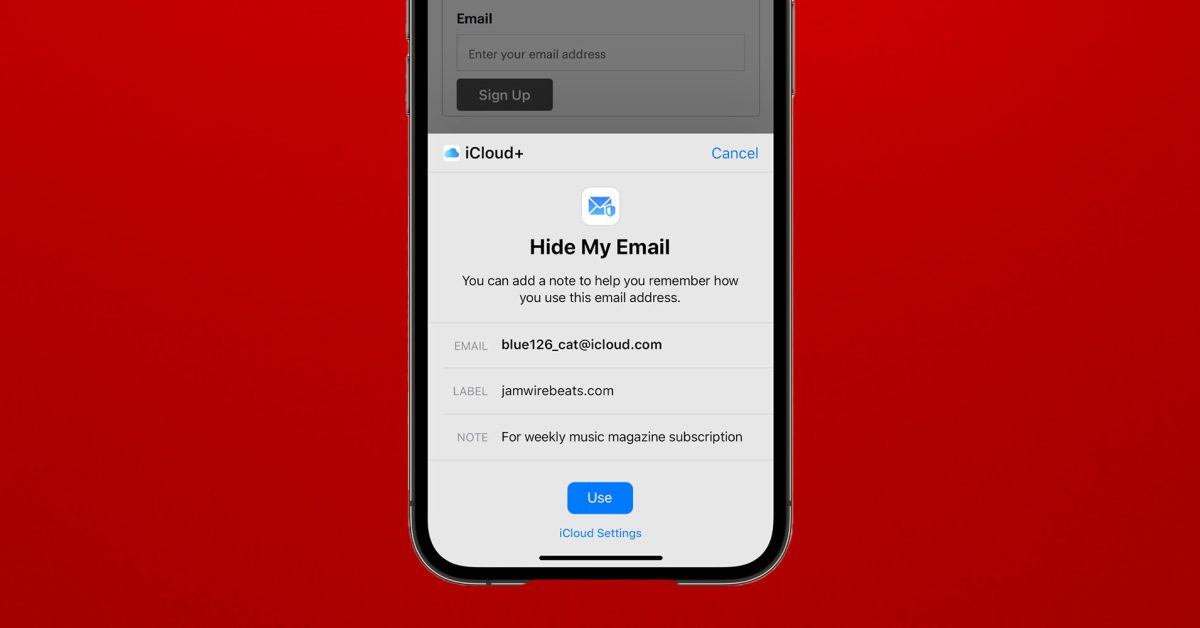 Funkce Hide My Email v Apple iCloudu s bezpečnostní chybou