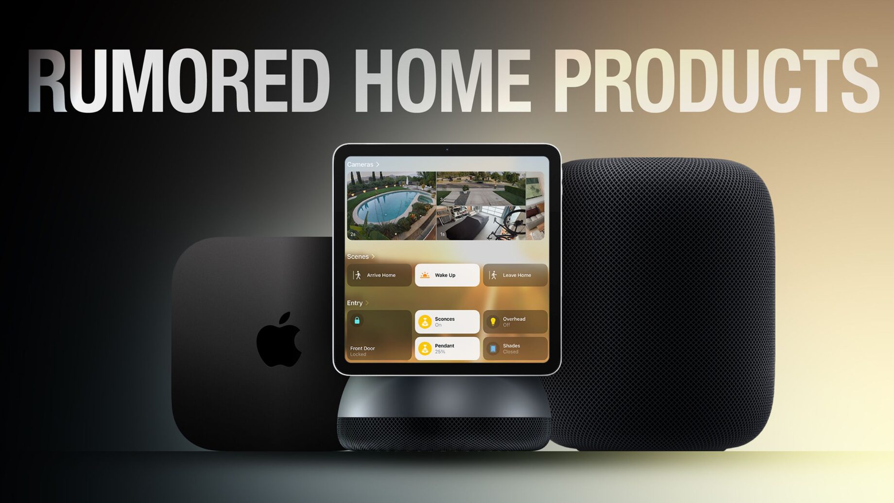 Náhled chytré domácnosti Applu s Apple TV a HomePodem