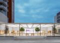 Apple Store a Genius Bar při testu systému Live Notes