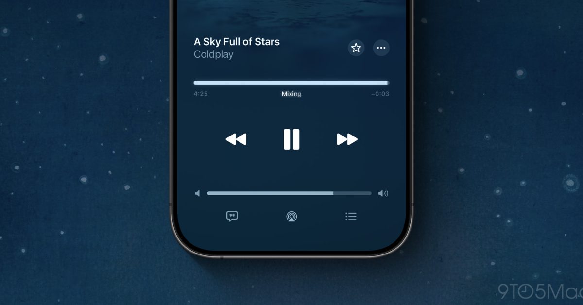 AutoMix v Apple Music na iPhonu s plynulými přechody mezi skladbami