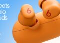 Oranžová sluchátka Beats Solo Buds