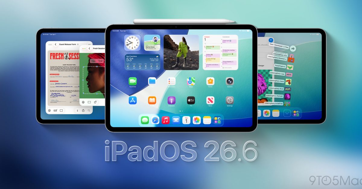 iPad s aktualizací iPadOS 26.6