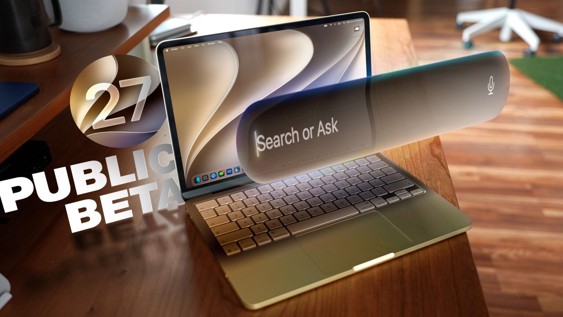 macOS Golden Gate public beta na Macu s novými funkcemi