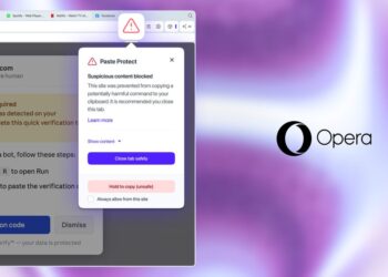 Opera s funkcí Paste Protect blokuje podezřelé příkazy ve schránce