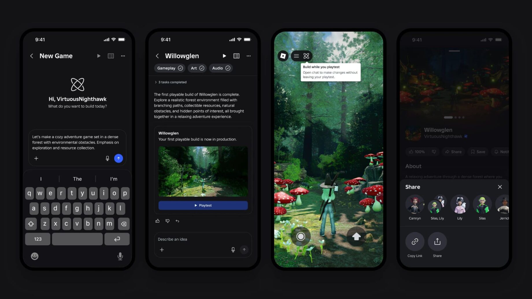 Roblox na iPhonu a iPadu s tvorbou her pomocí AI