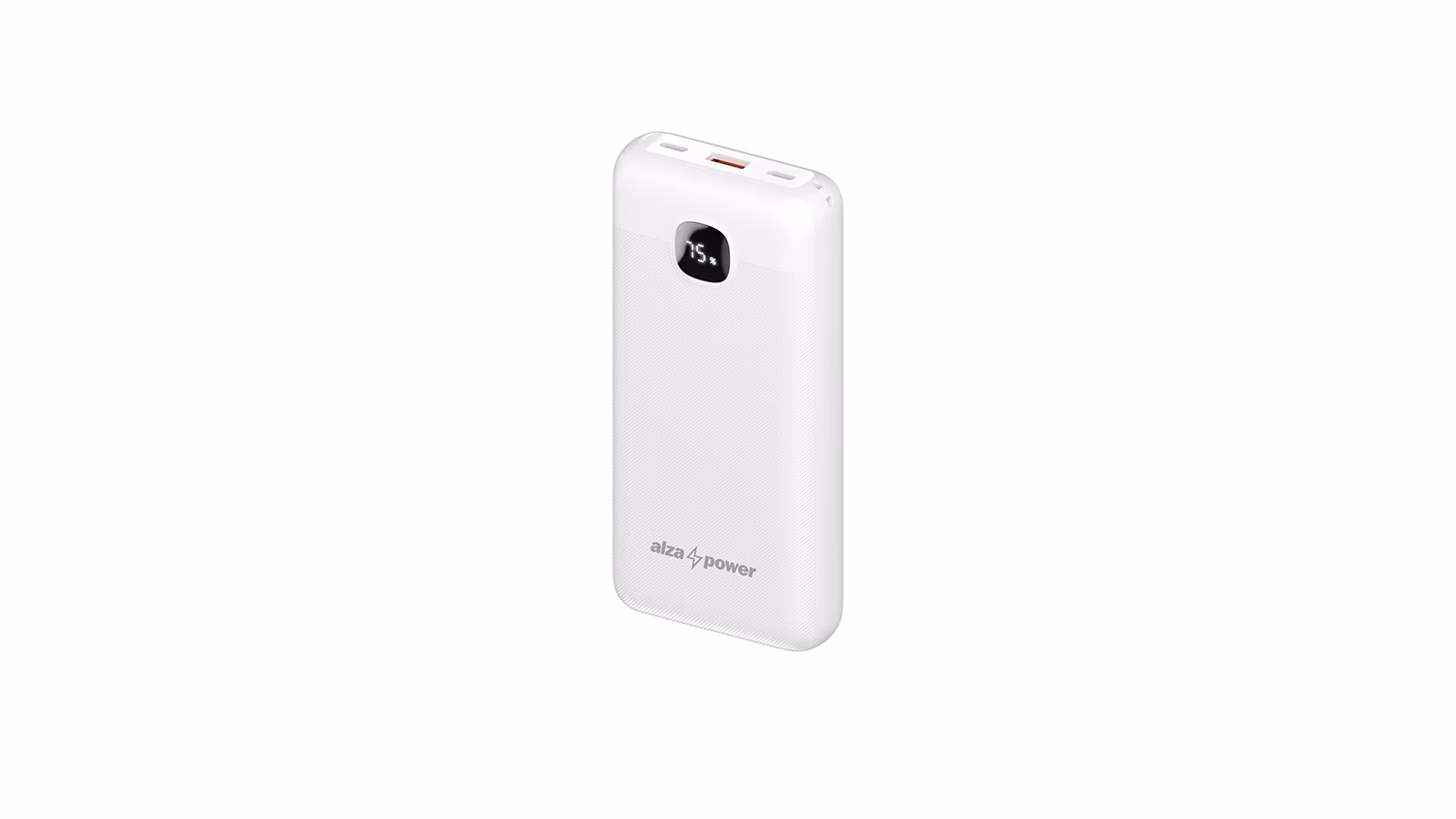 Bílá powerbanka AlzaPower Garnet 20000mAh