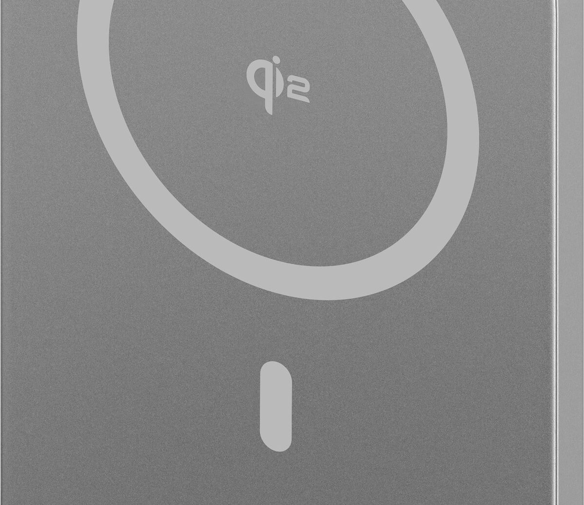 AlzaPower Qi2 Ultra Slim powerbanka v tmavě šedé