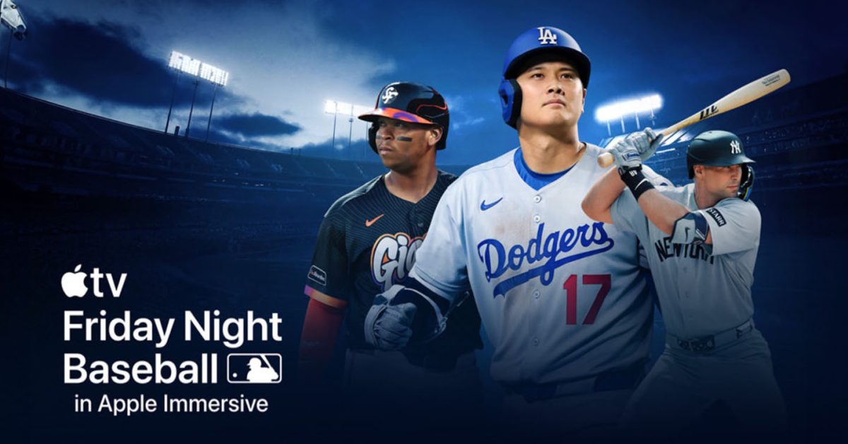 Apple Vision Pro s přenosem baseballu v prostorovém videu