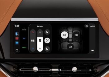 CarPlay Ultra v rozhraní automobilu Aston Martin
