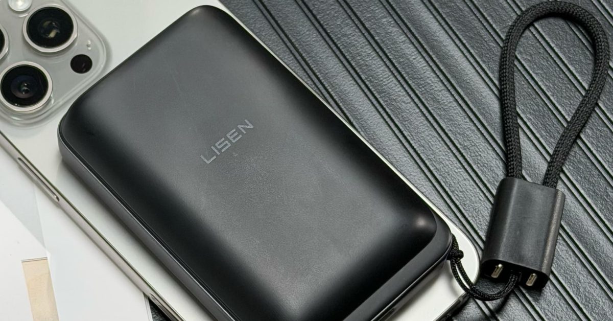 LISEN Qi2.2 MagSafe baterie s poutkem na kabel