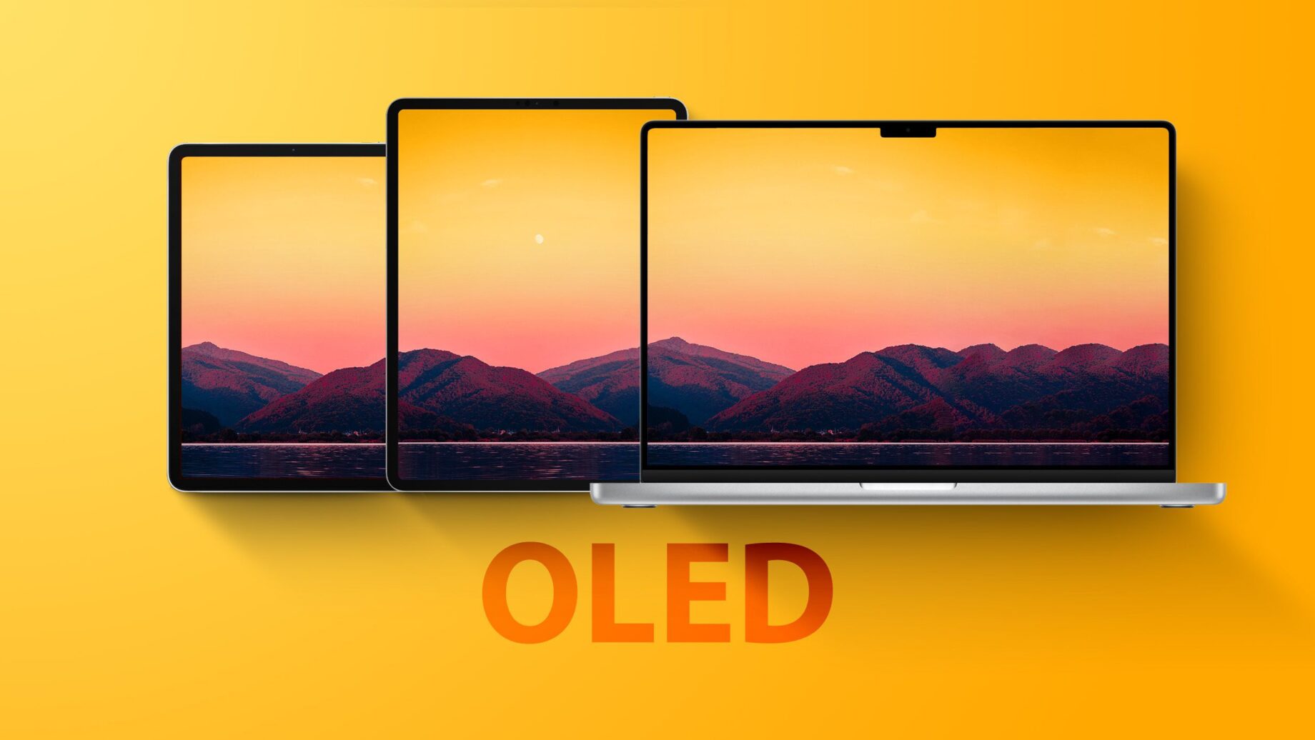 iPad a MacBook s OLED displejem