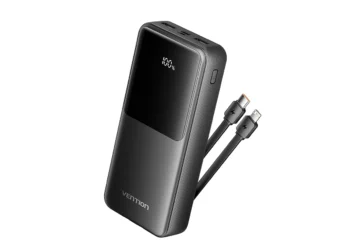 Černá powerbanka Vention 20 000 mAh s displejem