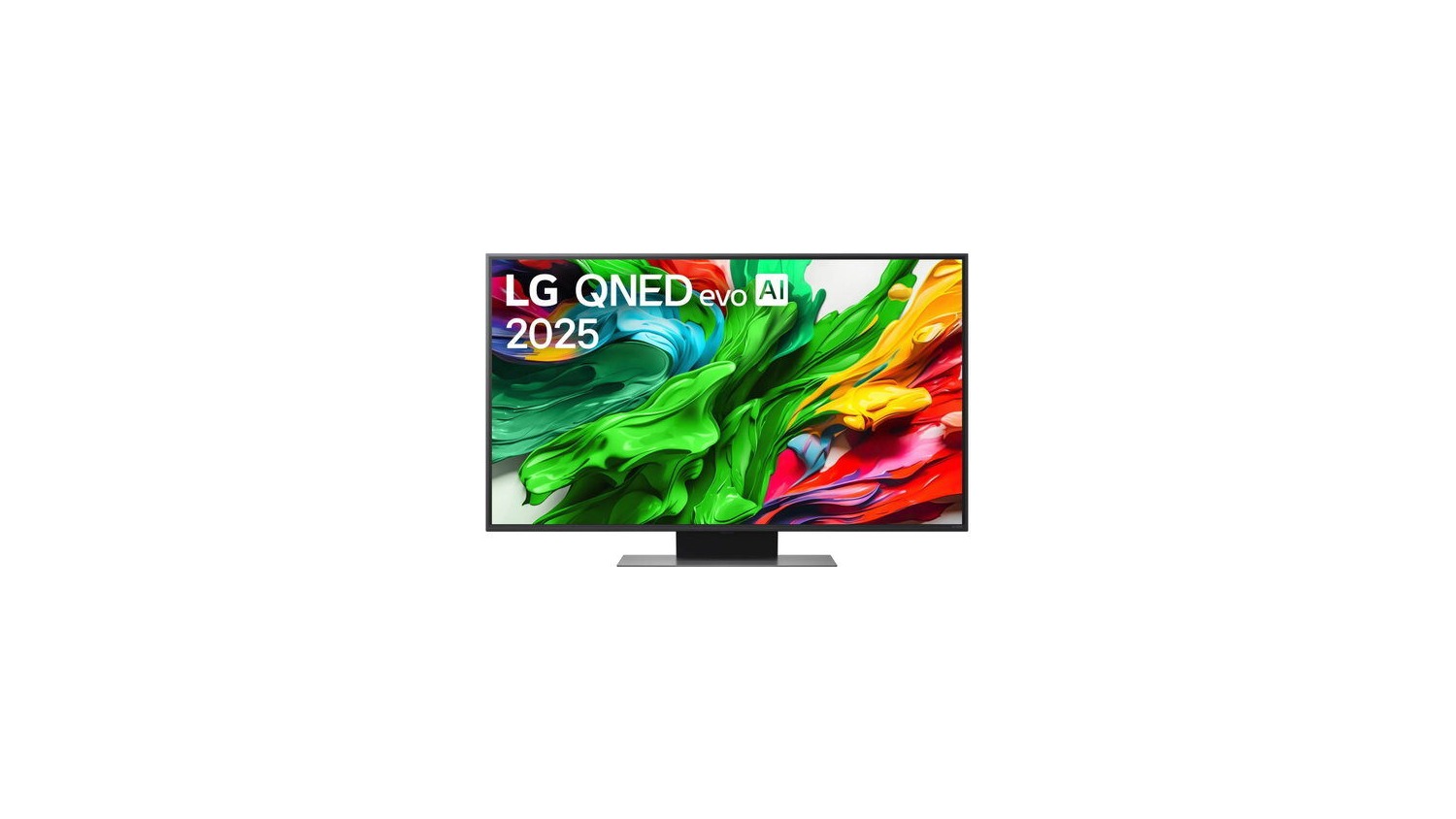50palcová televize LG 50QNED86A6C na černém pozadí