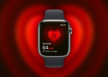Apple Watch Series 12 na zápěstí s důrazem na sledování tepu
