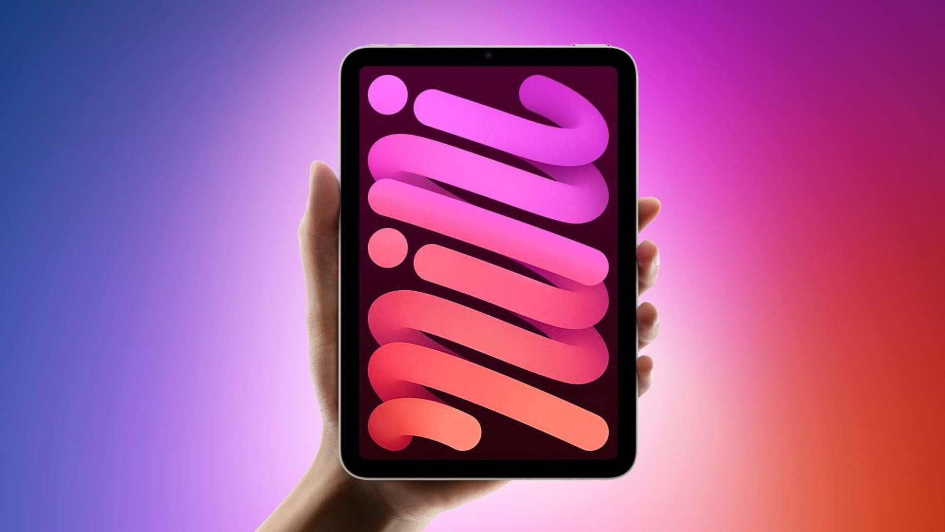 iPad mini s OLED displejem na stole